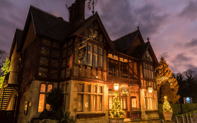 Five arrows hotel exterior at night
