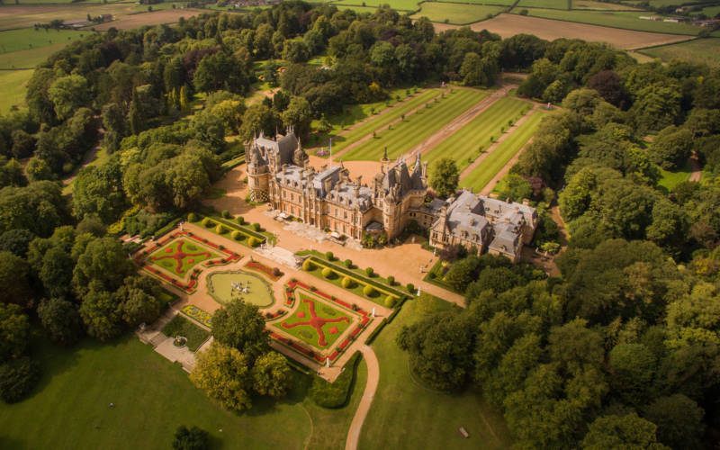aerial view manor