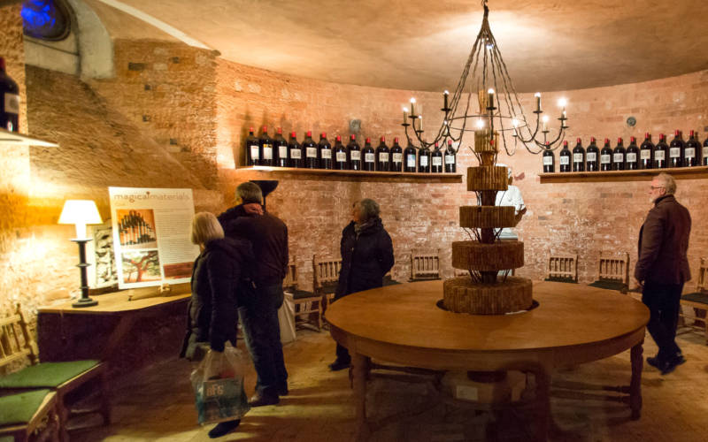 Wine cellars, circular room