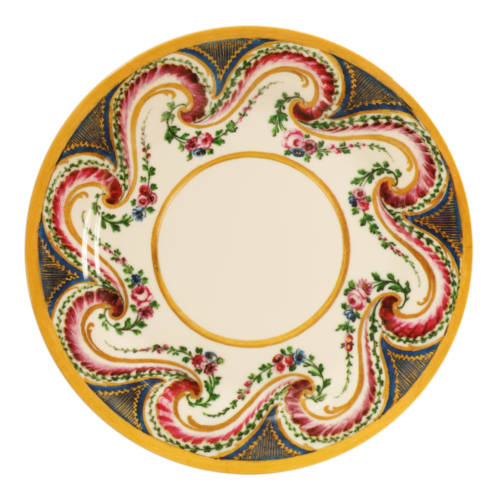 Sèvres Swirl Saucer Melamine Plate Waddesdon Manor