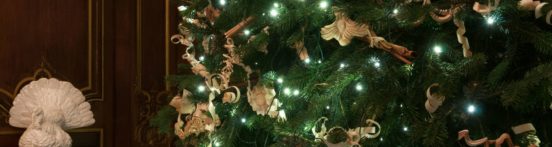 Close up of a Christmas tree