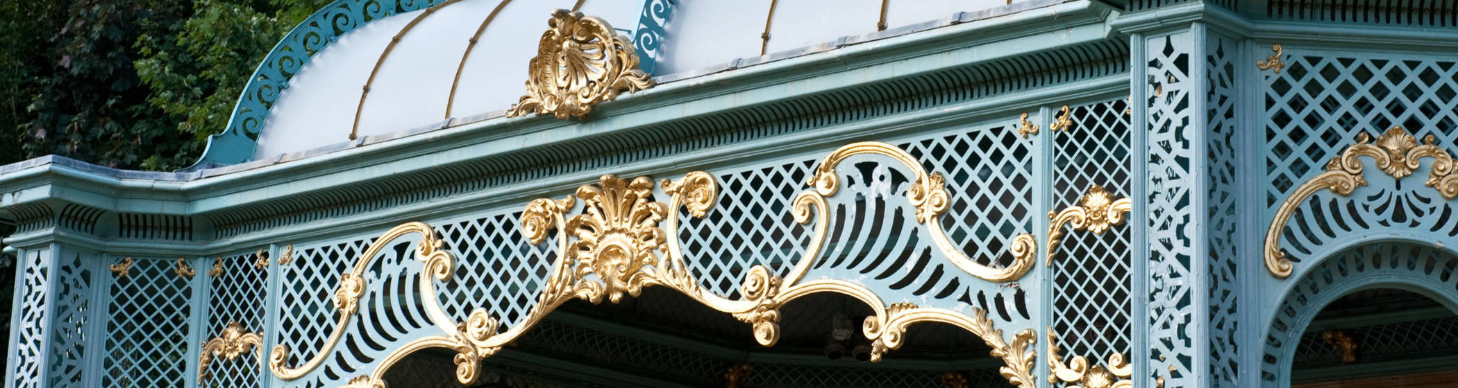 Close up detail of an aviary flight