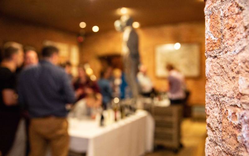 Wine tasting in the cellars