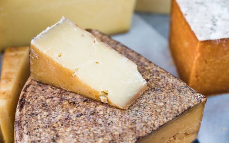 Artisan food market cheese