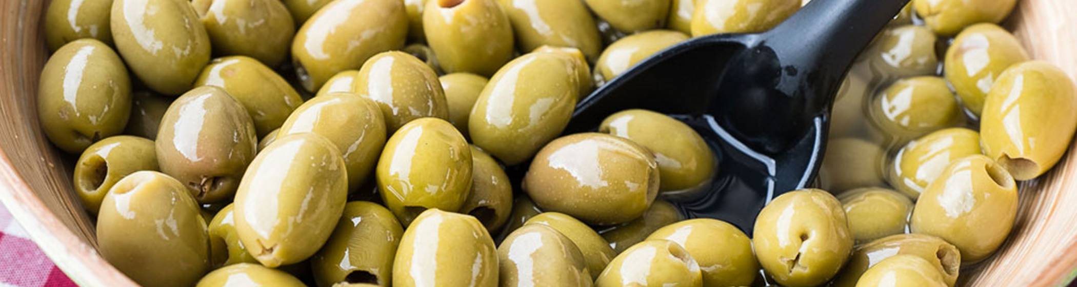 Artisan food market green olives