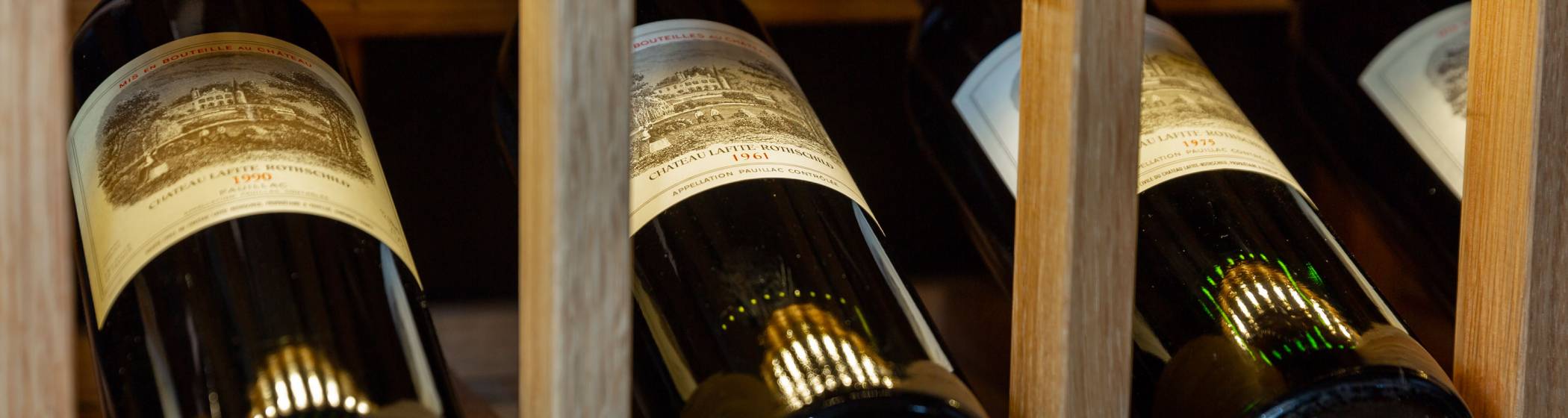 Château Lafite Rothschild wine bottles
