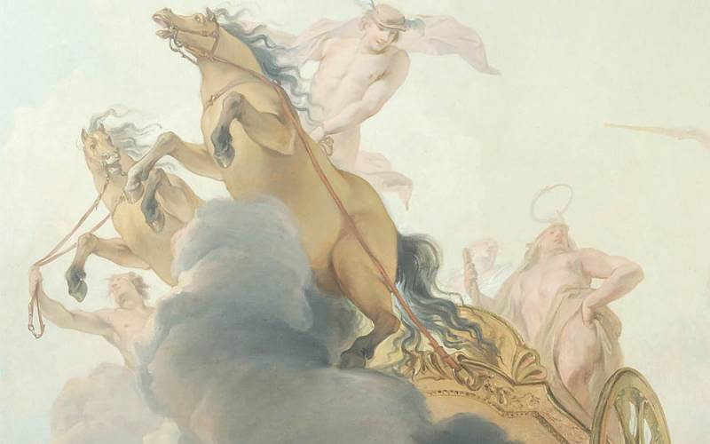 Ceiling-painting-of-a-chariot-pulled-by-two-horses-carrying-Hercules-driven-by-a-naked-Mercury-Jacob-de-Wit