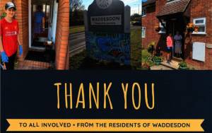 Thank you card from Waddesdon residents