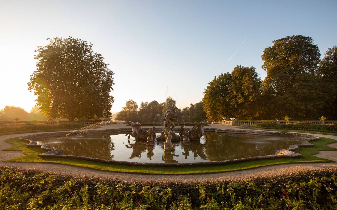 Fountain on Parterre at Waddesdon